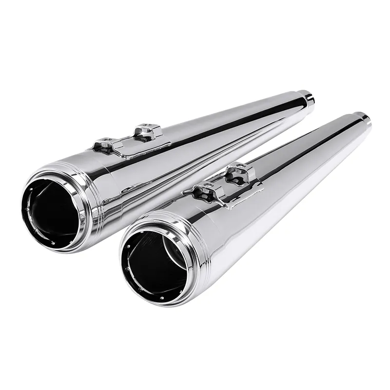4" Megaphone Slip-on Muffler Exhaust Pipes Fit for Harley Road King Glide 95-16