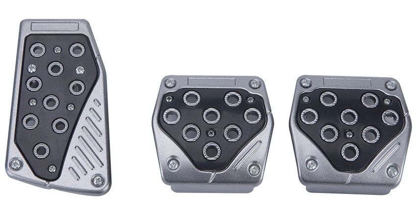 Car Non-Slip Brake Foot Pedals Aluminum Accelerator Brake Pedal Cover Mannual Auto