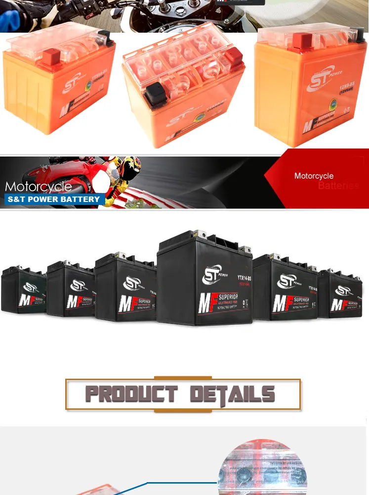 Dynamic Motorcycle Battery Enormous Scale Exporting Mf VRLA OEM 12V 18ah