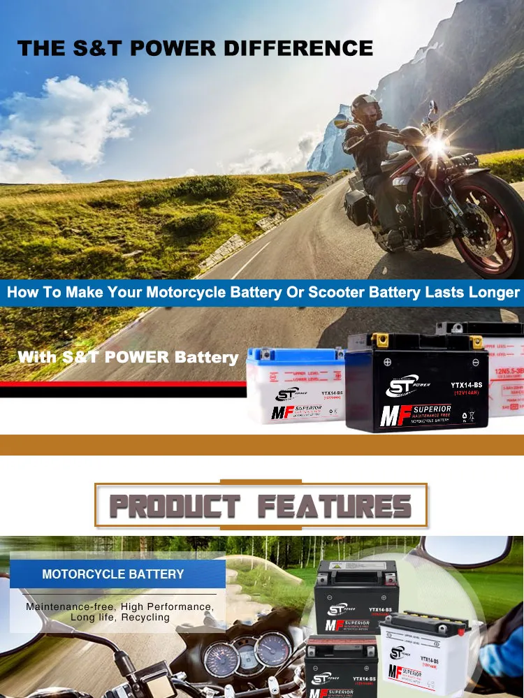 Dynamic Motorcycle Battery Enormous Scale Exporting Mf VRLA OEM 12V 18ah