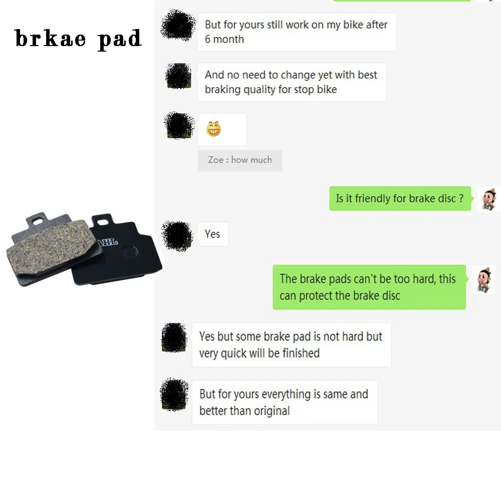 Fa417 High Quality Motorcycle Spare Parts Brake Pad for Kawasaki