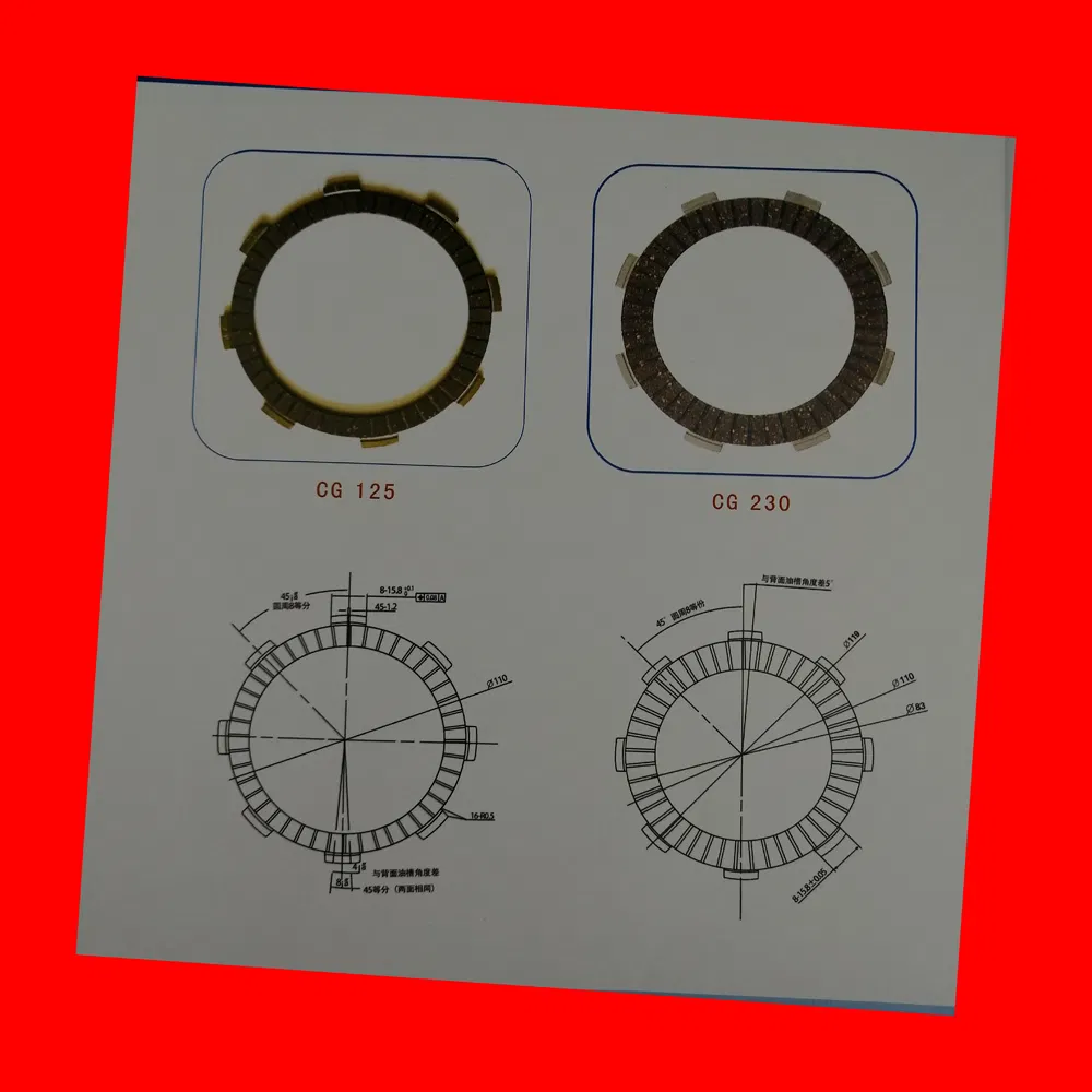 High Quality Motorcycle Part Motorcycle Clutch Plate for YAMAHA Cy80