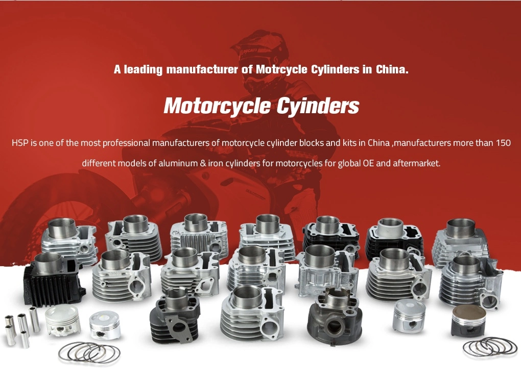 High Quality Motorcycle Spare Part Motorbike Dirt Bike Engine Part Cylinder Kit Motorcycle Engine Spare Part for Honda C CD CG WH GY 50 70 90 100 125 150 200