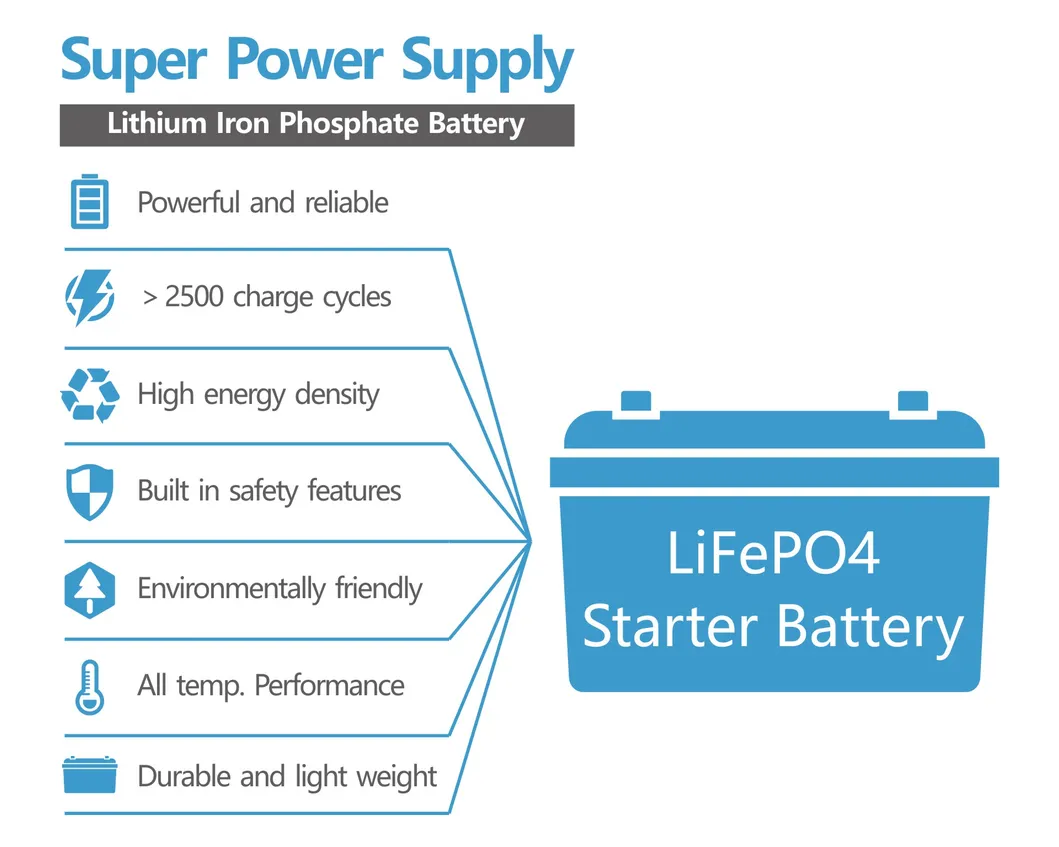 LiFePO4 LFP9-BS 12.8V Black Lithium Motorcycle Starting Battery