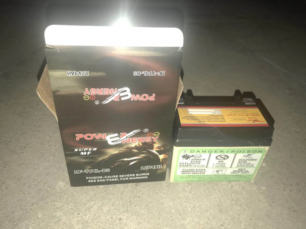 MF-YT4L-BS 12V4ah Sealed Battery Maintenance Free Battery Lead Acid Battery Factory Activated Battery Ebike Batery Solar Battery Motorcycle Battery