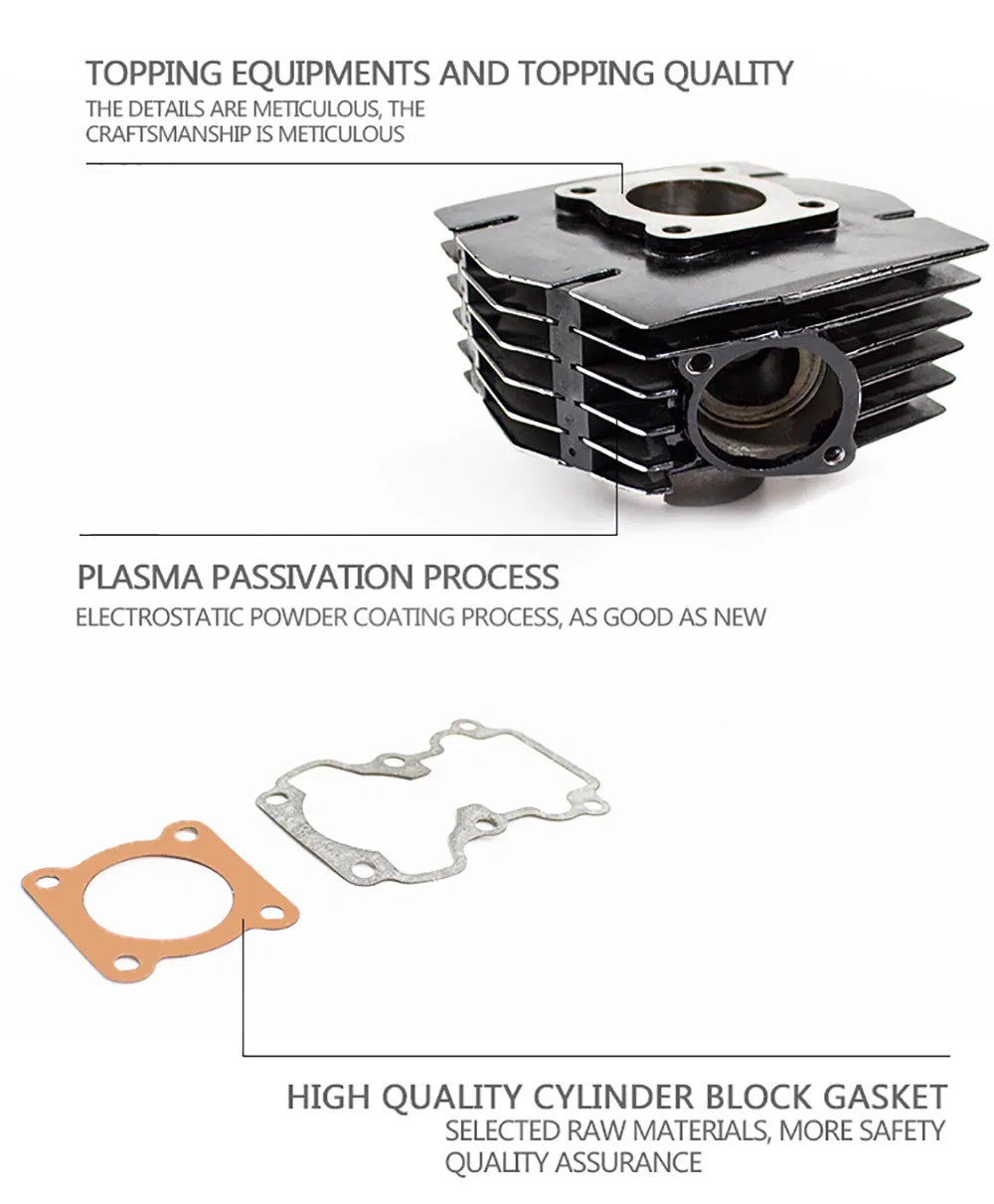 Motorcycle Engine Spare Part Motorcycle Cylinder Block Kit with (Piston, Piston rings)