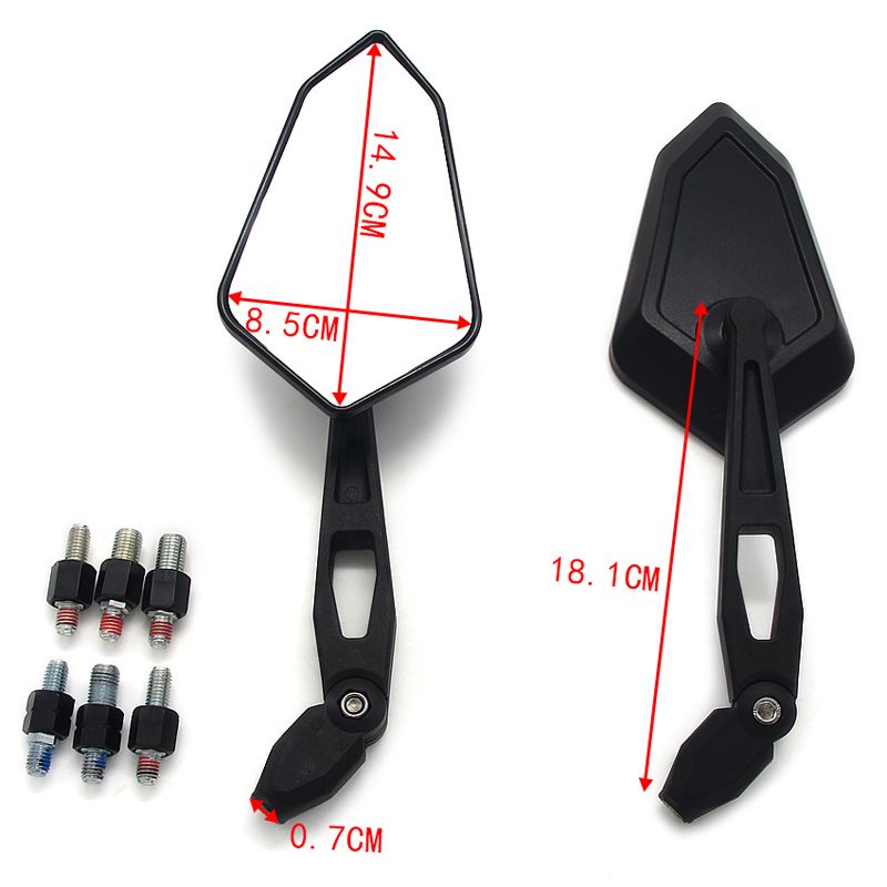 Motorcycle Rear View Handle Bar End Side Rearview Mirrors for YAMAHA Mt09 Fz09 Mt-03 Mt07 Fz07 Fz10 Mt10 Fj09 Xj6