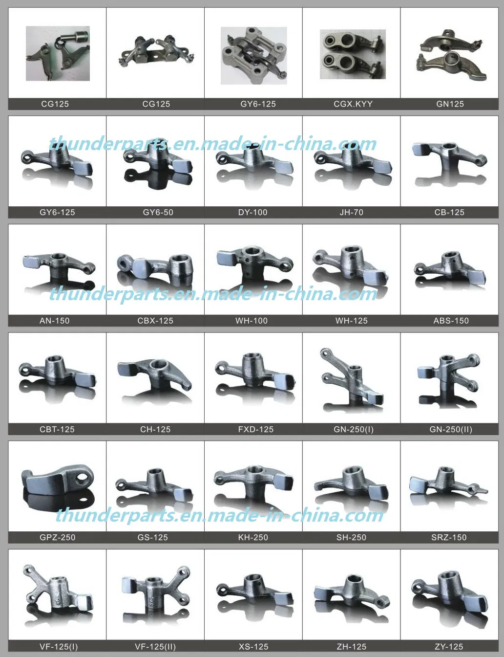 Motorcycle Rocker Arm/Engine Parts Scooter Gy6 125/150 Torre Balancin/Brazo