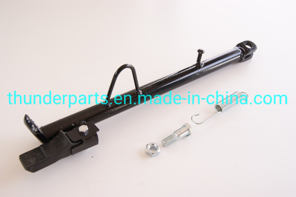 Motorcycle Side Stand/Puntal Lateral PATA Parador PATA De Apoyo Lateral Incluye Perno Tuerca Resorte Caballito Jl110 8 Qmc110 8 Tx110, Crypton T105 T110 , Ybr125