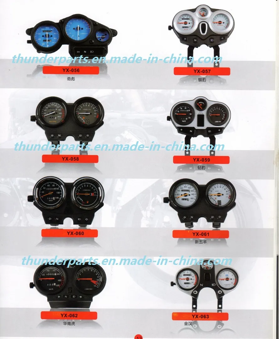 Motorcycle Speedometer Assy/Tableros/Velocimetro/Metro Completo Ybr125, Gixxer150, Ax4 Gd110, Ax100, Gn125h