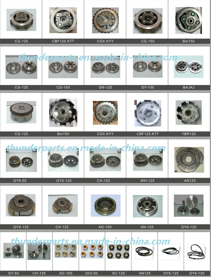 Parts for YAMAHA Motorcycle Crypton 100/110/Ybr125/Fz16/Dt175/Jog50/Xtz125 Suzuki Ax100/Ax4/Gd110/Gn125/An125/En125 Honda CB1/CB110/CB125/Cbf125/XL125 Spare