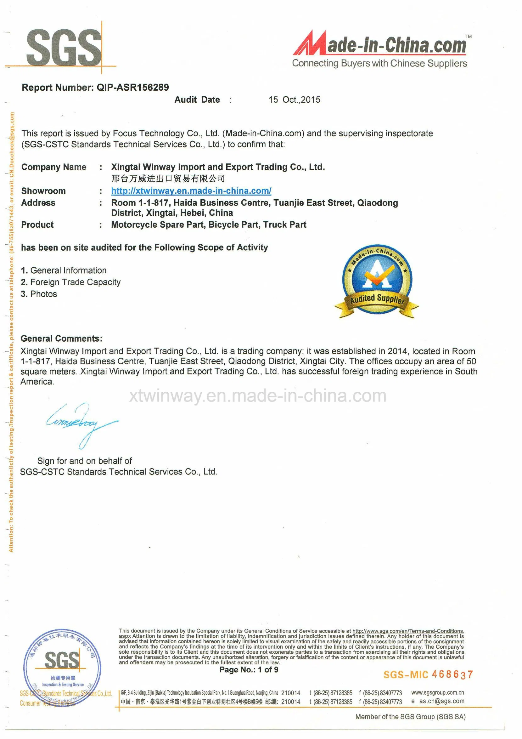 Ww-8520 Cg125 Rear Brake Rod 45cm Motorcycle Parts