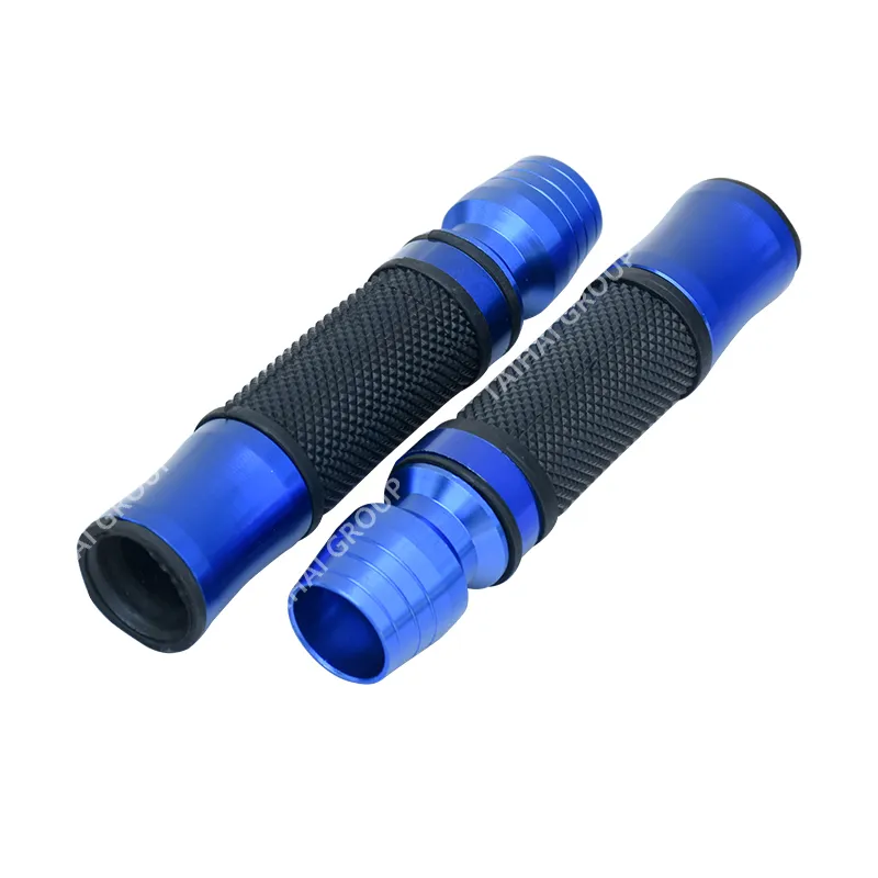 Yamamoto Motorcycle Spare Parts Rubber Motorcycle Grip Handlebar Soft Handle Hand Grip Motorcycle Wine Glass Type Blue Grip
