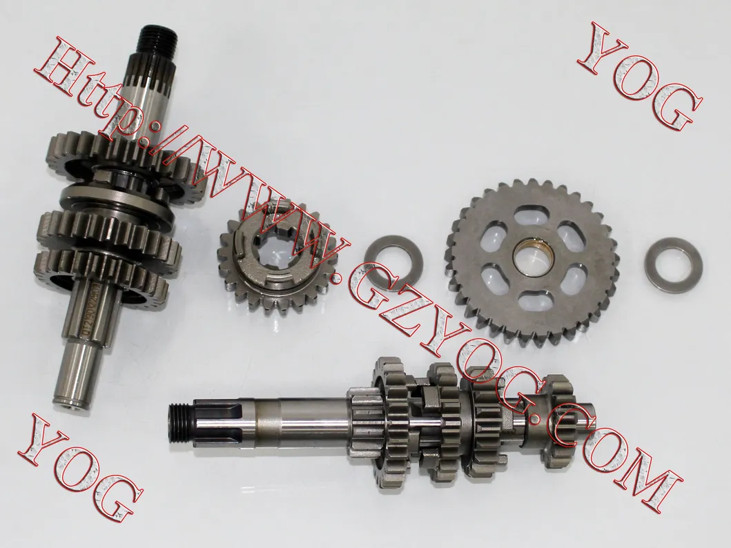 Yog Motorcycle Engine Main Counter Shaft Complete/Transmission Gear Comp.